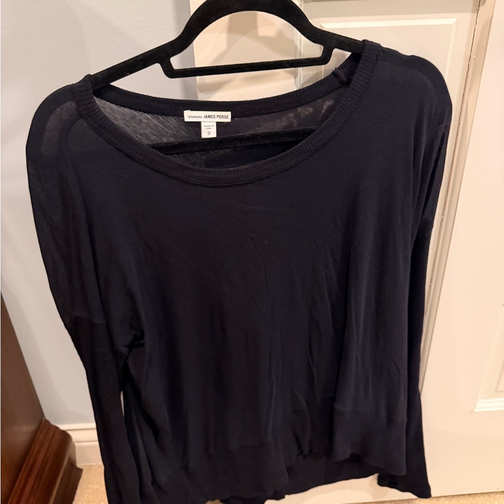 James Perse Midnight Long Sleeve Top